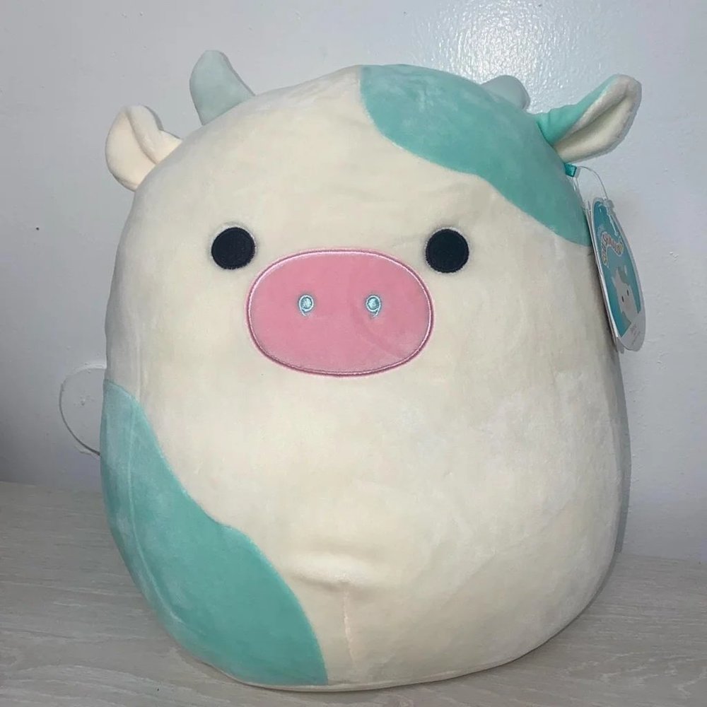 12” Belana Blue Cow Squishmallow Plush Toy Stuffed Animal KellyToy